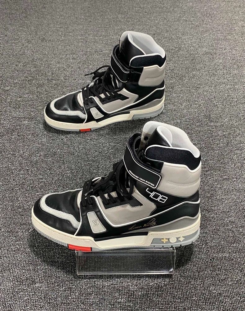 Louis Vuitton High Top Gray Cement Trainers from Louis Vuitton-yf Size US 8.5 / EU 41-42 - 3 Thumbnail
