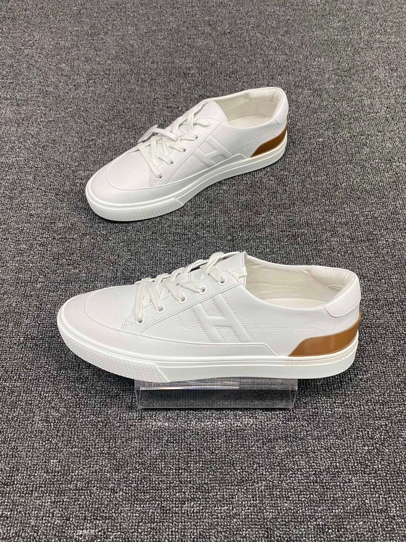 Hermes White Hermes Sneakers Size 43.5-yf Size US 10.5 / EU 43-44 - 3 Thumbnail