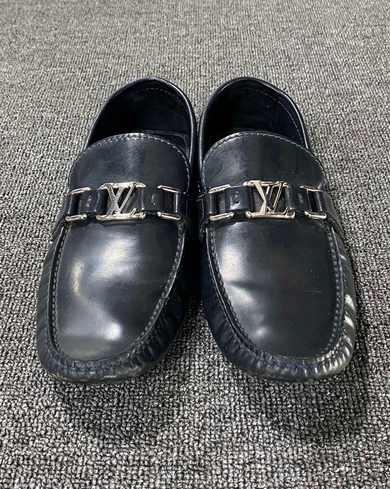 Louis Vuitton Louis Vuitton Metal Logo Loafers-yf Size US 10 / EU 43 - 4 Thumbnail
