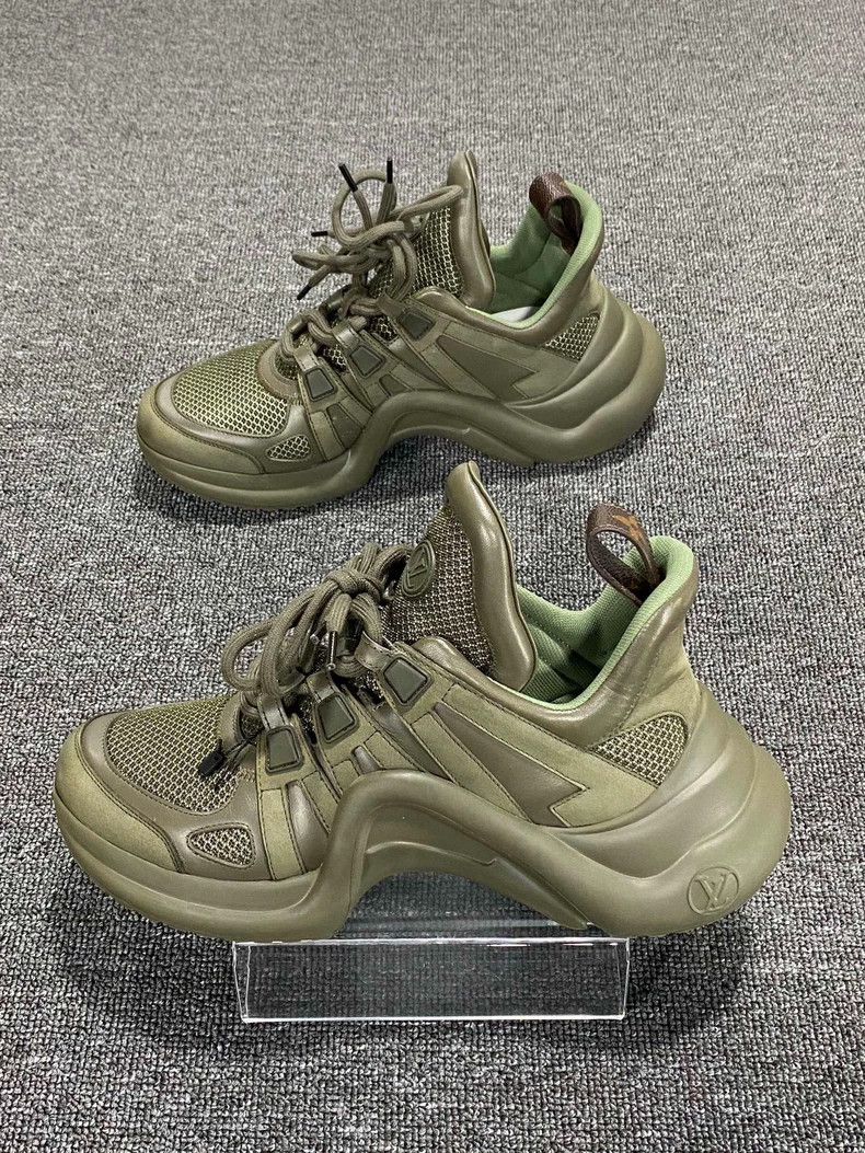 Louis Vuitton Louis Vuitton Olive Green Dad Sneakers-yf Size US 10 / EU 43 - 2 Thumbnail