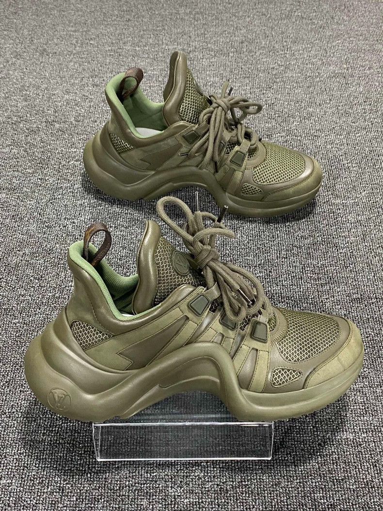 Louis Vuitton Louis Vuitton Olive Green Dad Sneakers-yf Size US 10 / EU 43 - 3 Thumbnail