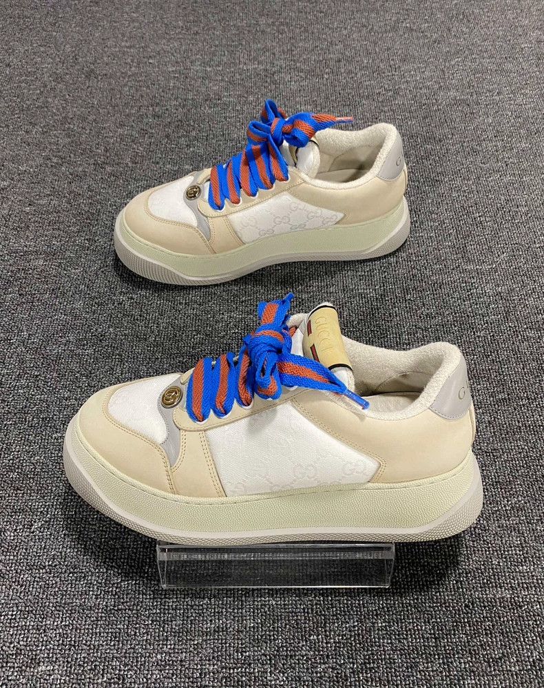 Gucci GUCCI Beige Sneakers with Colorful Laces-yf Size US 9.5 / EU 42-43 - 2 Thumbnail