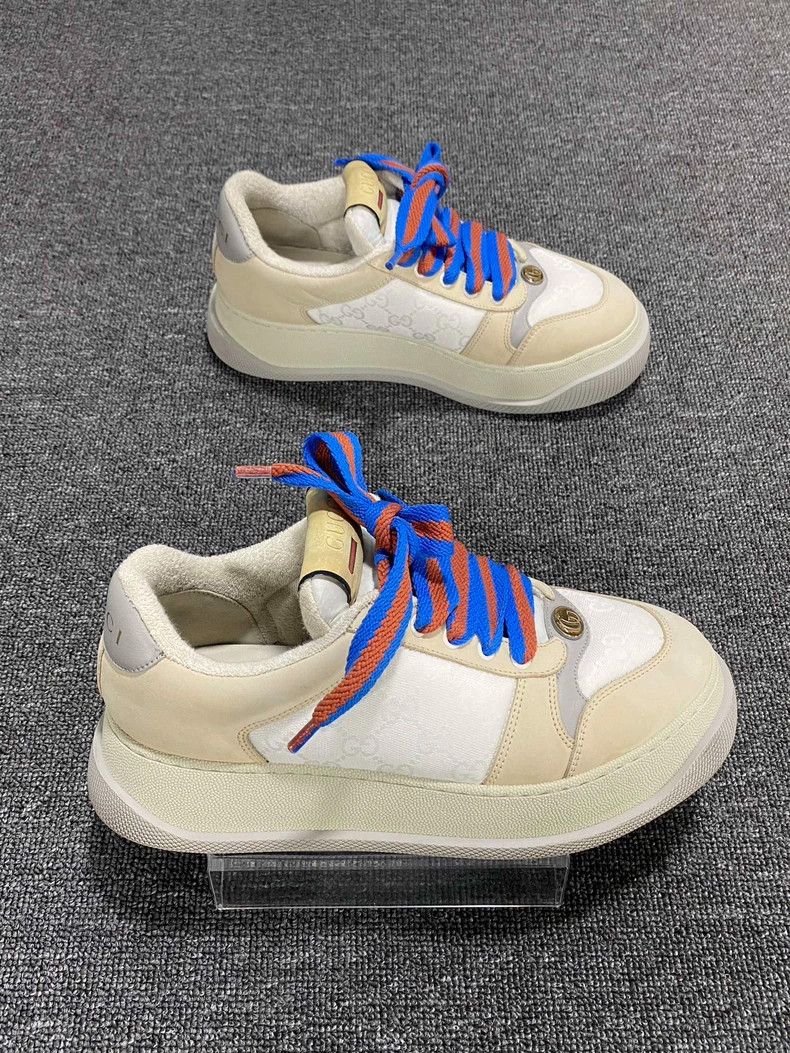 Gucci GUCCI Beige Sneakers with Colorful Laces-yf Size US 9.5 / EU 42-43 - 3 Thumbnail