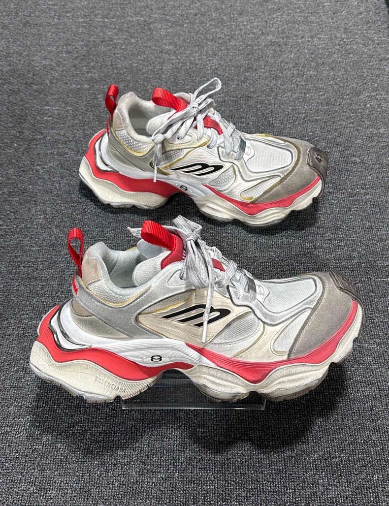 Balenciaga Balenciaga White and Red Dad Sneakers-yf Size US 8 / EU 41 - 3 Thumbnail