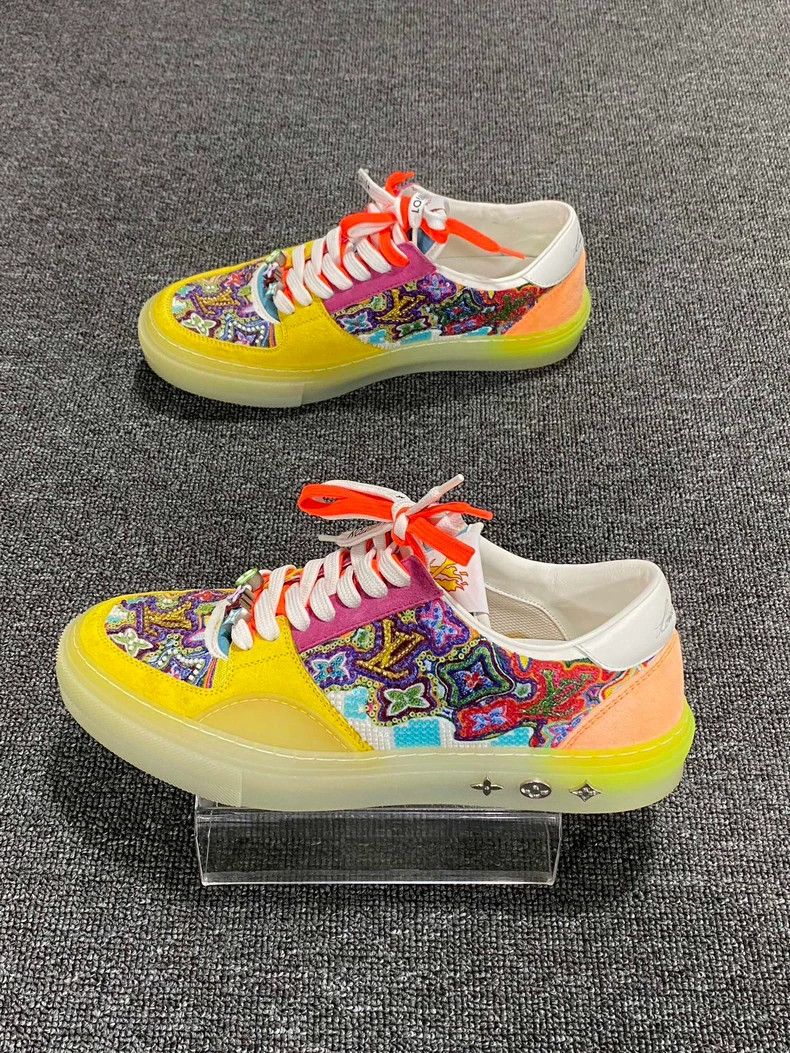 Louis Vuitton Colorful Beaded Logo Sneakers by Louis Vuitton-yf Size US 7.5 / EU 40-41 - 2 Thumbnail