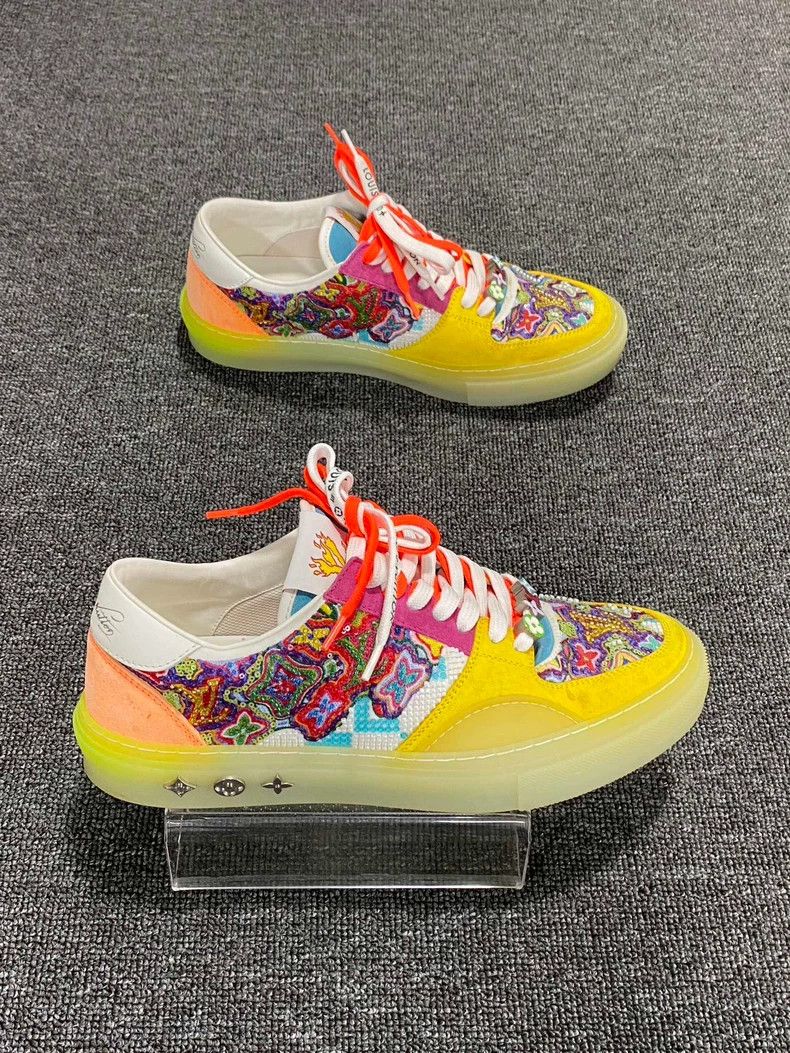 Louis Vuitton Colorful Beaded Logo Sneakers by Louis Vuitton-yf Size US 7.5 / EU 40-41 - 3 Thumbnail