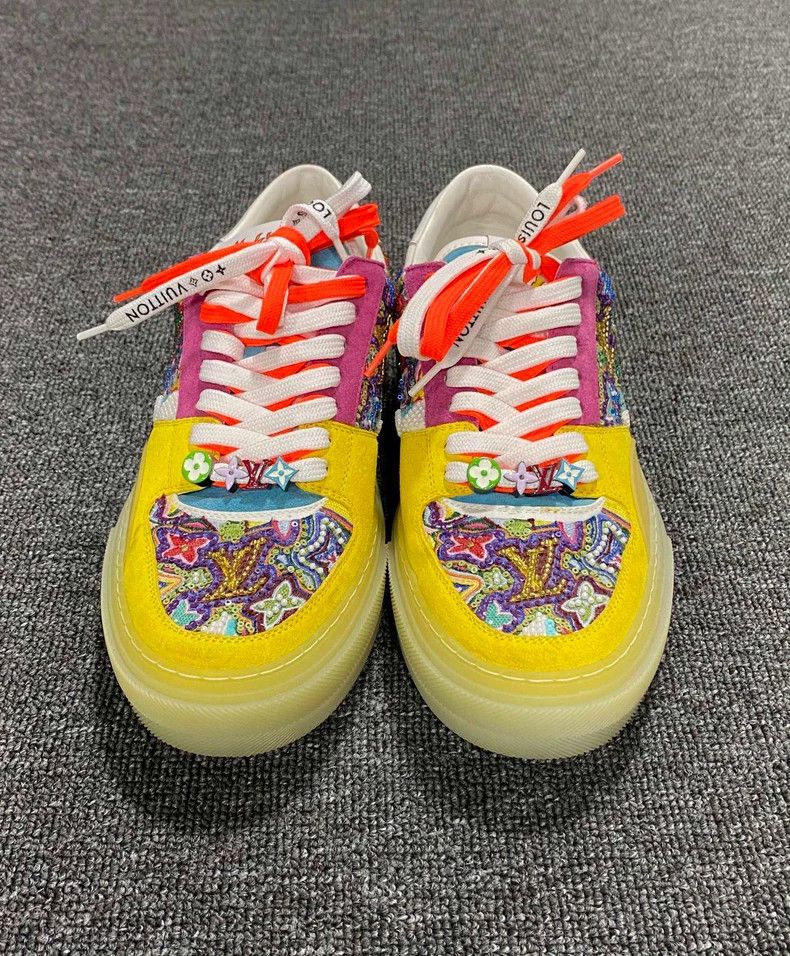 Louis Vuitton Colorful Beaded Logo Sneakers by Louis Vuitton-yf Size US 7.5 / EU 40-41 - 4 Thumbnail