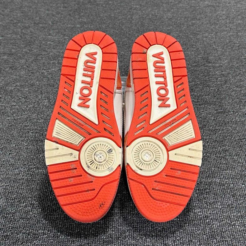 Louis Vuitton Orange and White Louis Vuitton Trainer Sneakers-yf Size US 9 / EU 42 - 6 Thumbnail