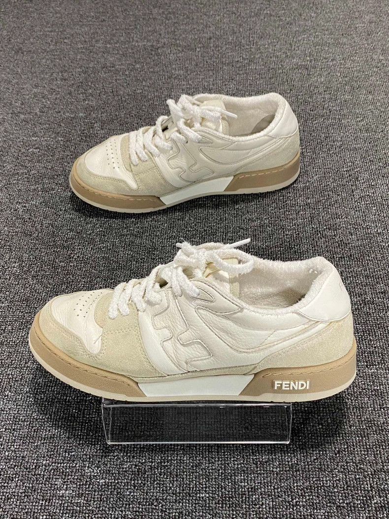 Fendi Classic Beige Sneakers by Fendi-yf Size US 8 / EU 41 - 3 Thumbnail
