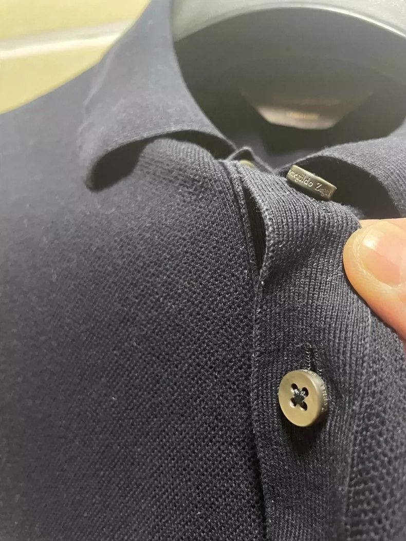 Ermenegildo Zegna Ermenegildo Zegna Long Sleeve Polo Shirt-yf Size US S / EU 44-46 / 1 - 6 Thumbnail