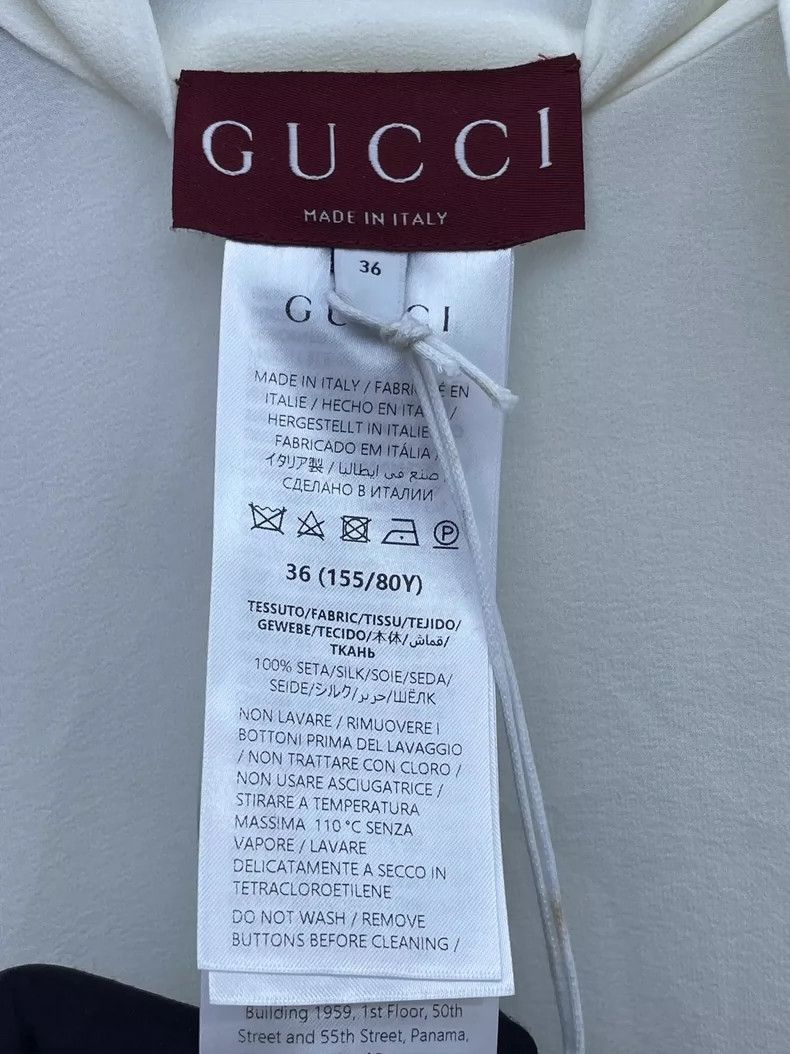 Gucci Gucci Silk Top with Tie Detail-yf Size US S / EU 44-46 / 1 - 5 Thumbnail