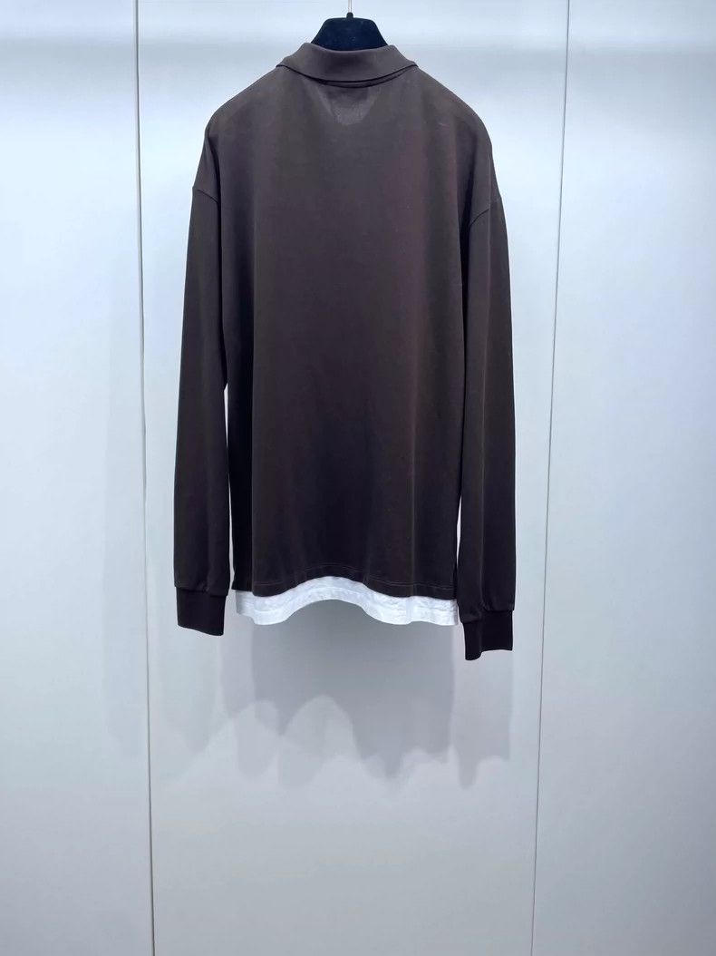 Miu Miu Miu Miu Chocolate Color Polo Shirt-yf Size US XS / EU 42 / 0 - 2 Thumbnail