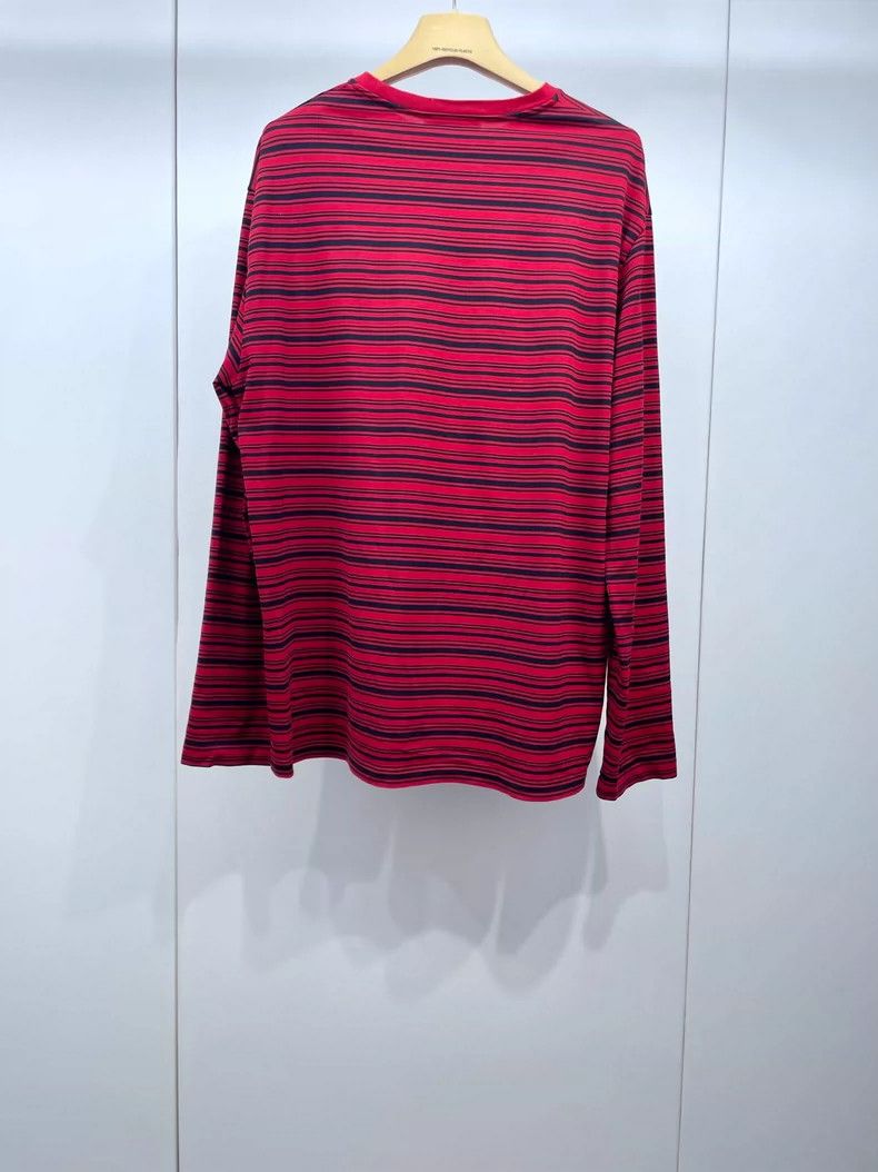 Miu Miu Miu Miu Long Sleeve Striped Top in Red-yf Size US XS / EU 42 / 0 - 2 Thumbnail