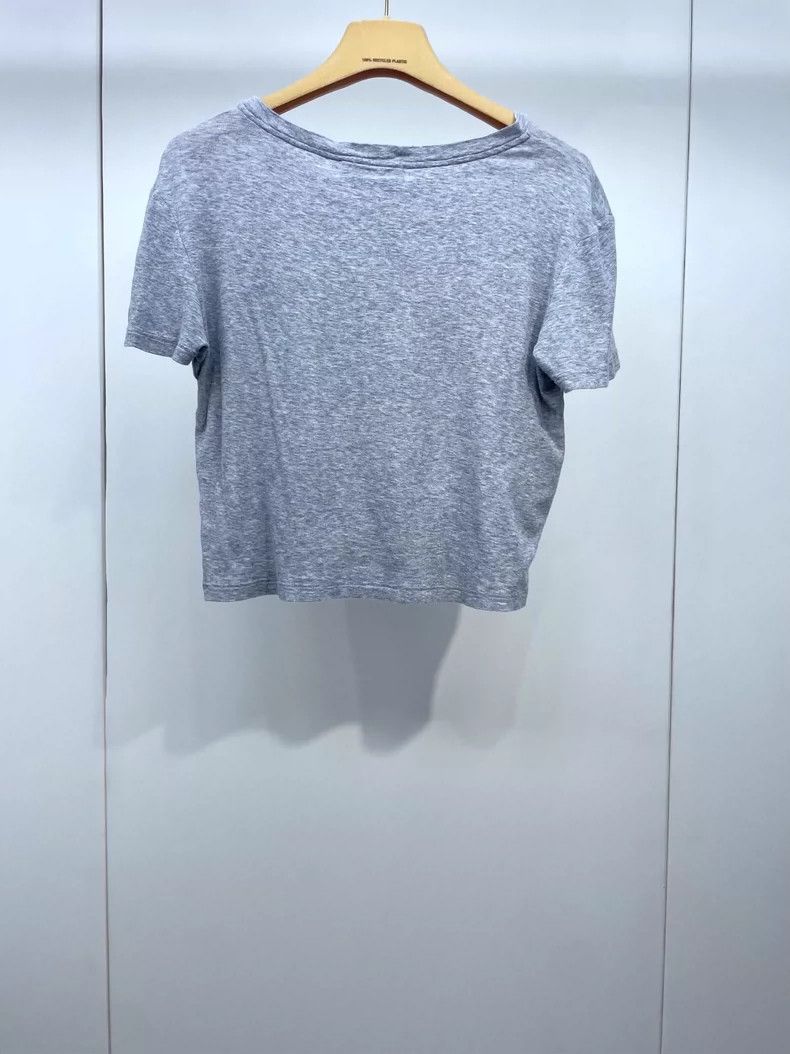 Miu Miu Miu Miu Gray Short Sleeve T-Shirt-yf Size US XS / EU 42 / 0 - 2 Thumbnail