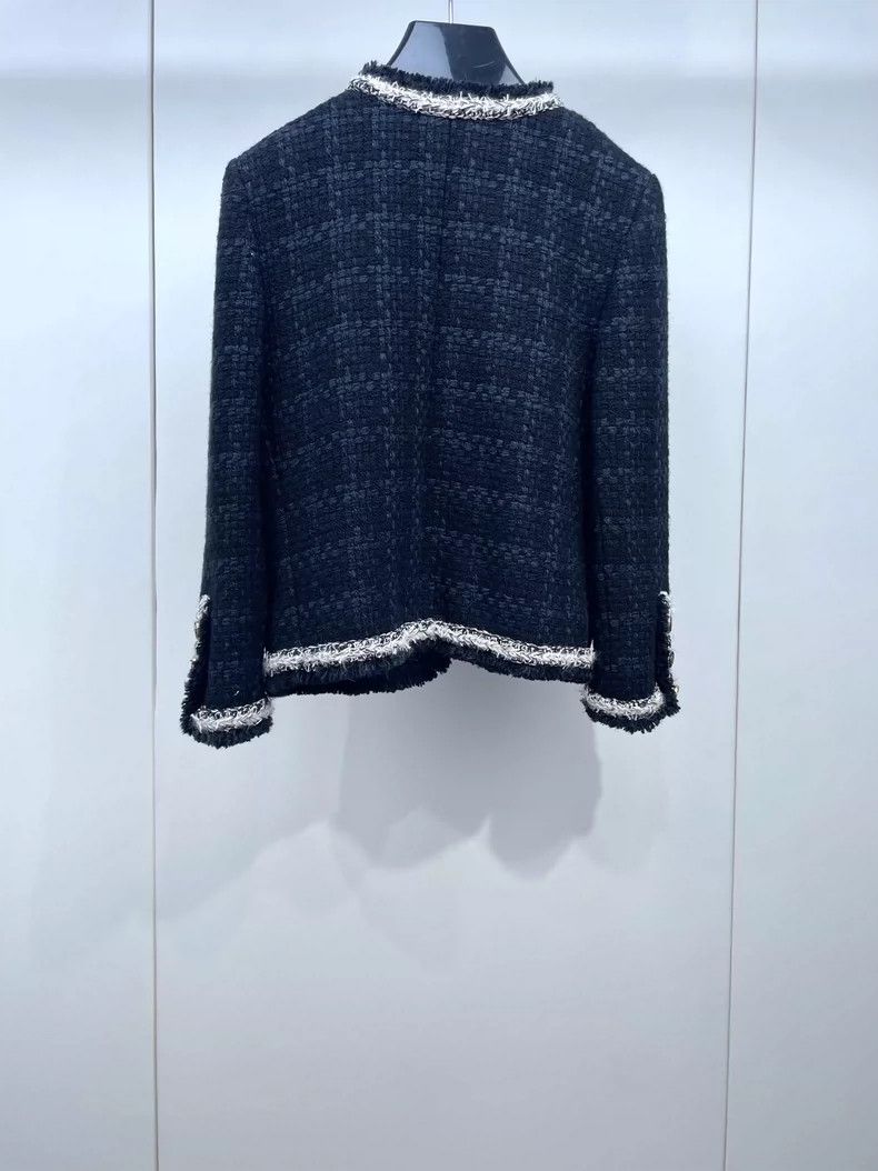 Saint Laurent Paris Saint Laurent Black Tweed Jacket-yf Size US M / EU 48-50 / 2 - 2 Thumbnail