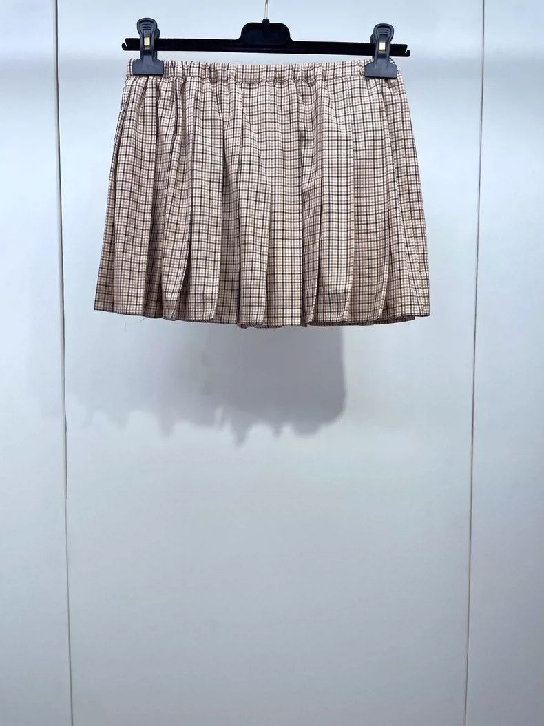 Miu Miu Miu Miu Plaid Shirt and Pleated Skirt Set-yf Size US 36 / EU 52 - 6 Thumbnail