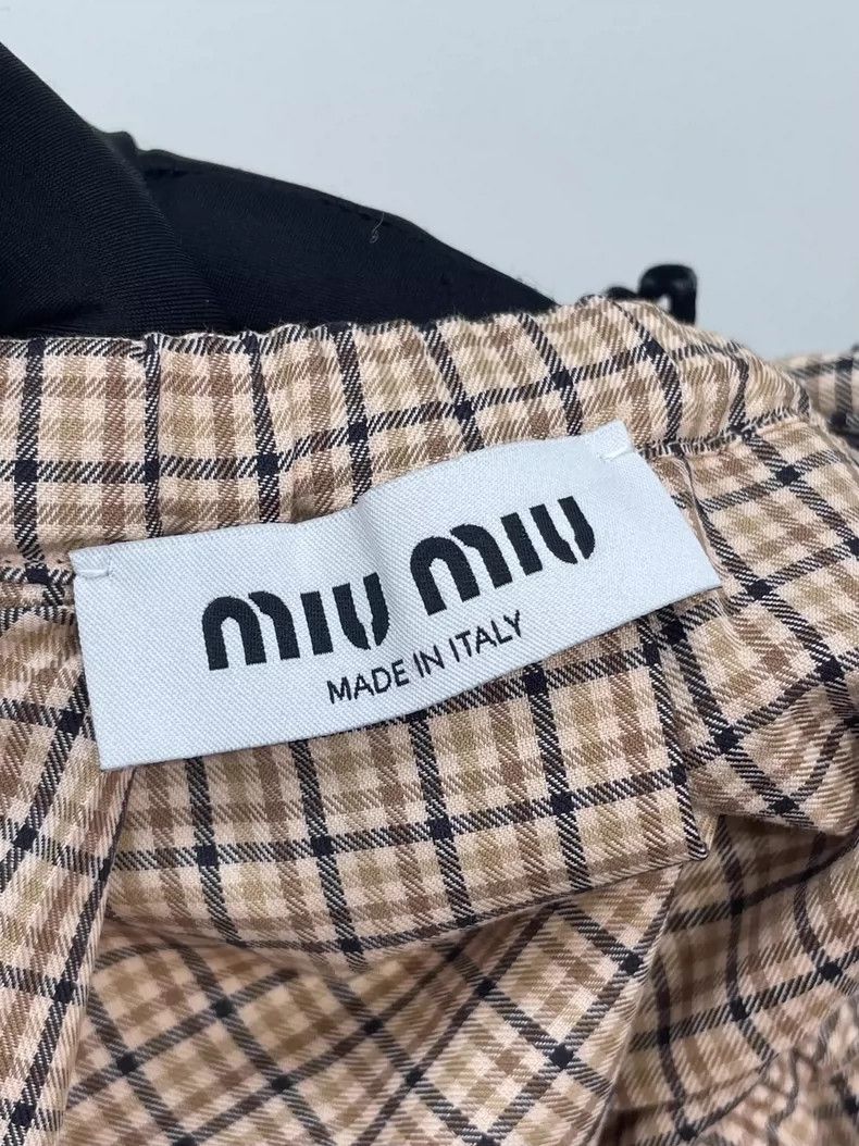 Miu Miu Miu Miu Plaid Shirt and Pleated Skirt Set-yf Size US 36 / EU 52 - 4 Thumbnail