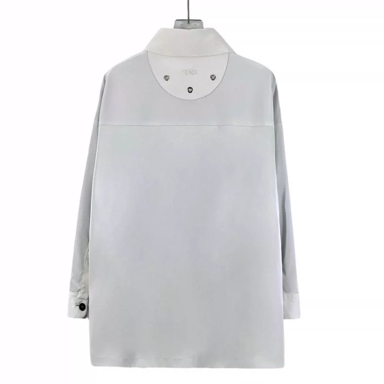 Fendi Fendi White Oversized Long Sleeve Shirt-yf Size US S / EU 44-46 / 1 - 2 Thumbnail