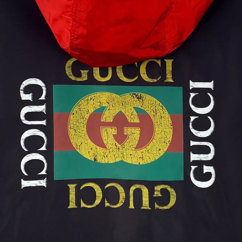 Gucci Gucci Black Logo Printed Hooded Jacket-yf Size US L / EU 52-54 / 3 - 5 Thumbnail