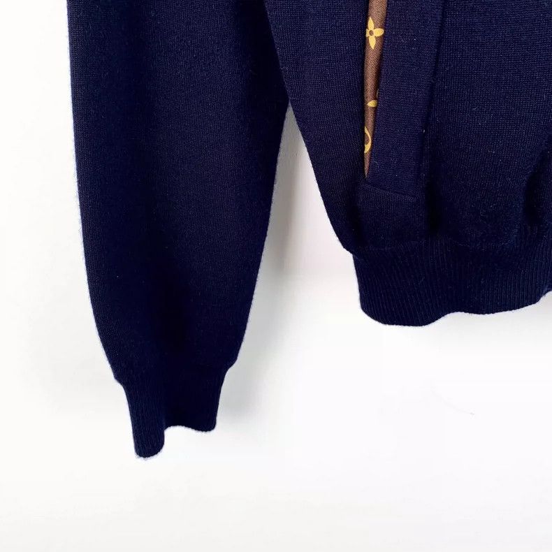 Louis Vuitton Louis Vuitton Navy Hooded Zip Jacket-yf Size US XS / EU 42 / 0 - 4 Thumbnail
