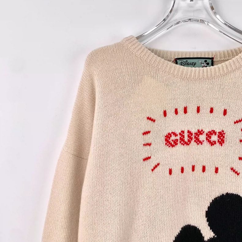 Gucci Gucci x Disney Mickey Mouse Knit Sweater-yf Size US L / EU 52-54 / 3 - 3 Thumbnail