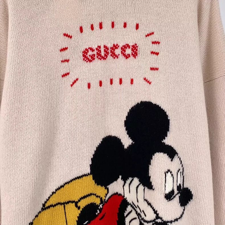 Gucci Gucci x Disney Mickey Mouse Knit Sweater-yf Size US L / EU 52-54 / 3 - 4 Thumbnail