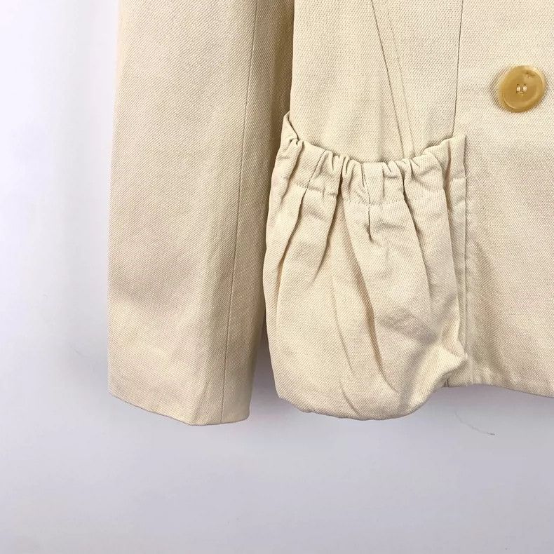 Louis Vuitton Louis Vuitton Beige Cotton Double-Breasted Jacket-yf Size US S / EU 44-46 / 1 - 4 Thumbnail