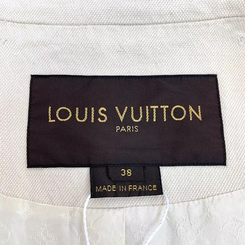 Louis Vuitton Louis Vuitton Beige Cotton Double-Breasted Jacket-yf Size US S / EU 44-46 / 1 - 5 Thumbnail