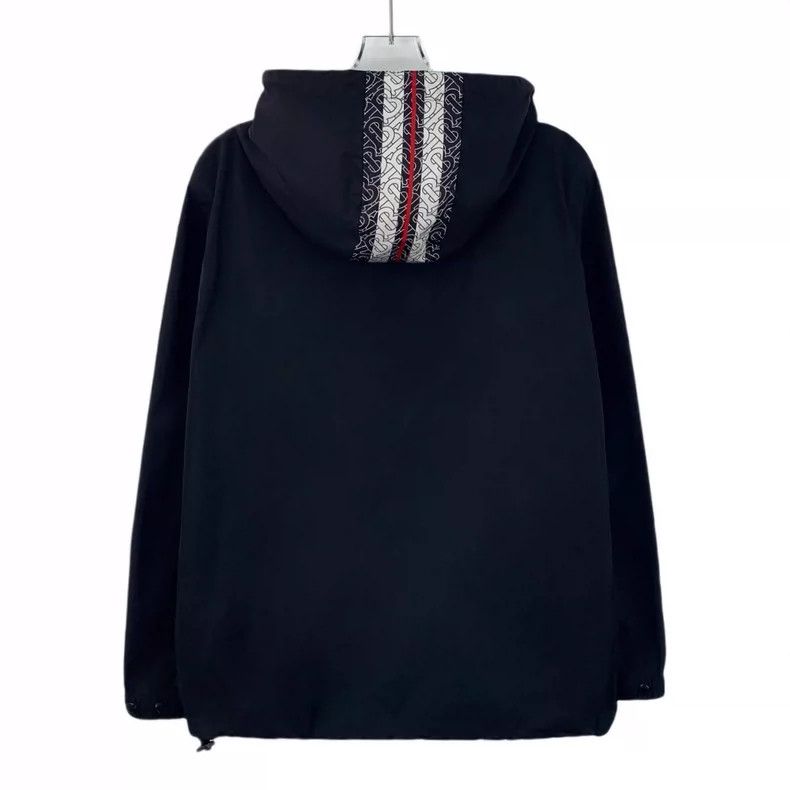 Burberry Burberry Black TB Letter Stripe Zip Hooded Jacket-yf Size US S / EU 44-46 / 1 - 2 Thumbnail