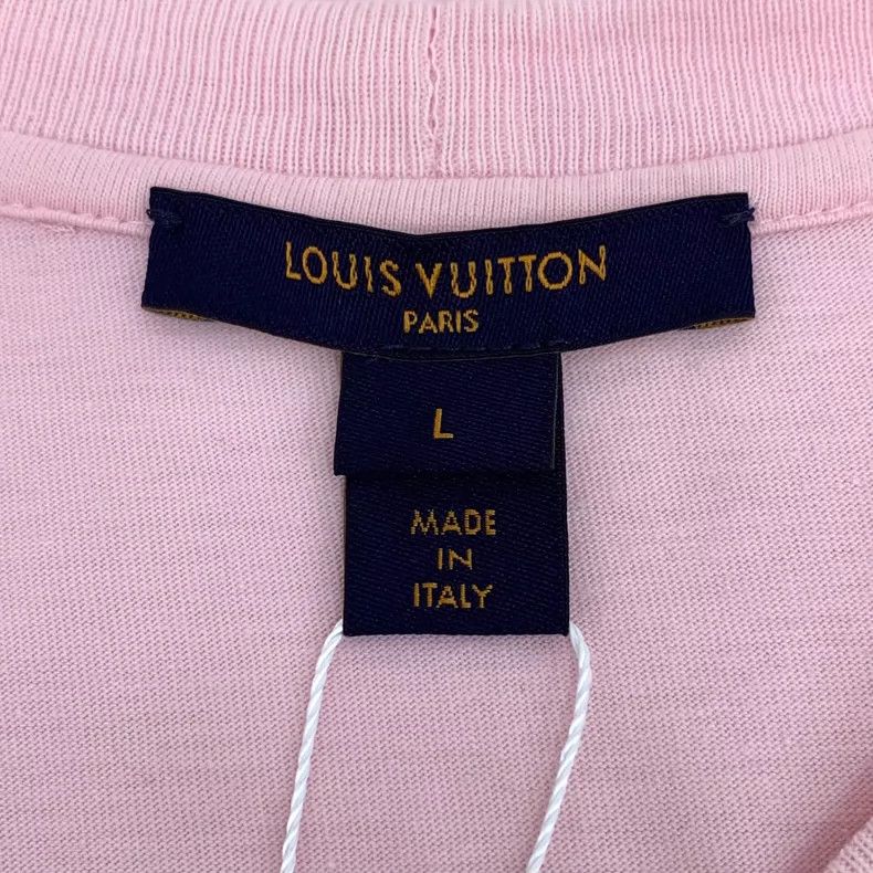 Louis Vuitton Louis Vuitton Pink Logo Cotton T-Shirt Large-yf Size US L / EU 52-54 / 3 - 5 Thumbnail