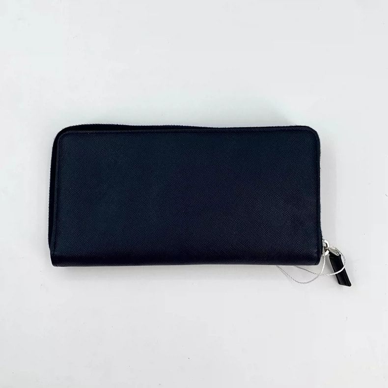 Prada Prada Blue Leather Long Wallet Clutch-yf Size ONE SIZE - 2 Thumbnail
