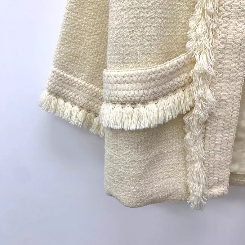 Gucci Gucci Beige Wool Tassel Knit Cardigan Coat-yf Size US S / EU 44-46 / 1 - 4 Thumbnail