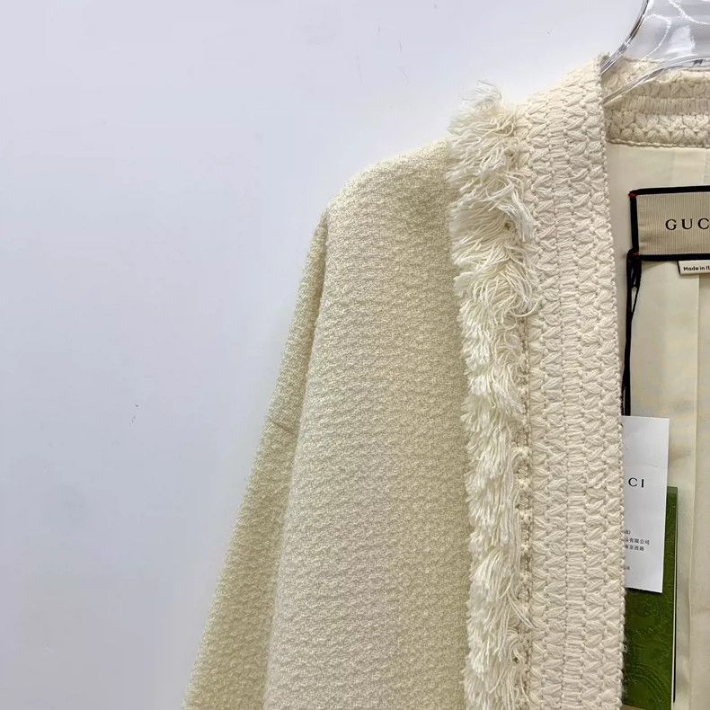 Gucci Gucci Beige Wool Tassel Knit Cardigan Coat-yf Size US S / EU 44-46 / 1 - 3 Thumbnail