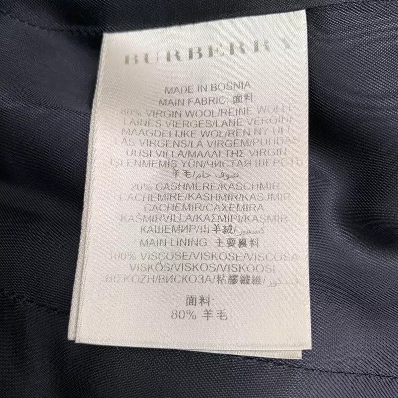 Burberry Burberry Black Cashmere Double-Breasted Coat-yf Size US XS / EU 42 / 0 - 7 Thumbnail