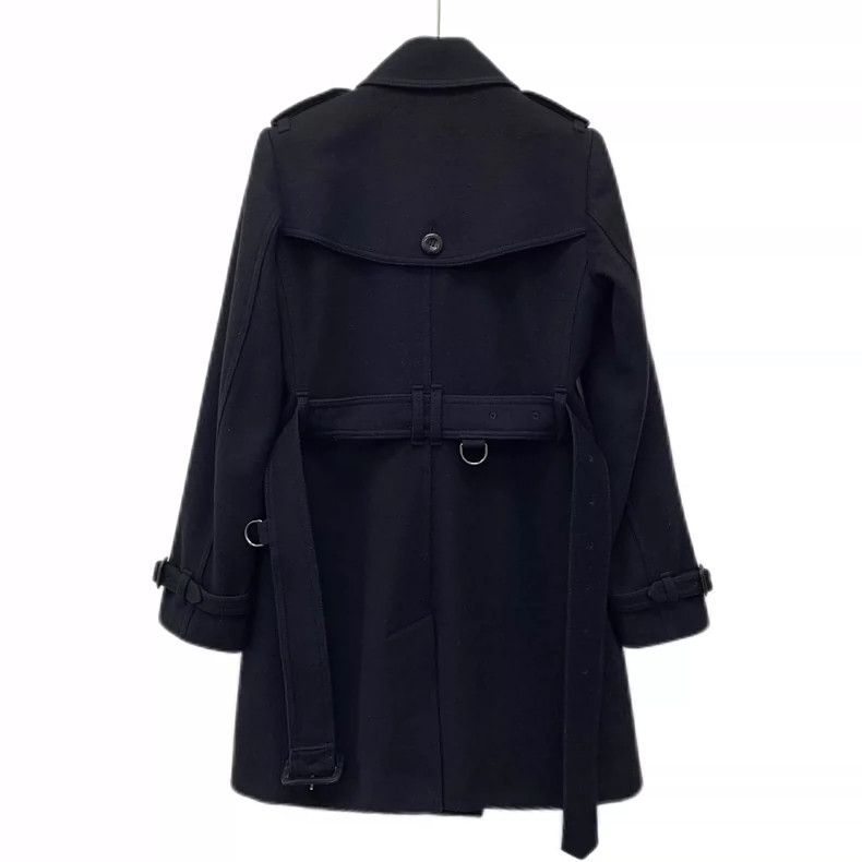 Burberry Burberry Black Cashmere Double-Breasted Coat-yf Size US XS / EU 42 / 0 - 2 Thumbnail
