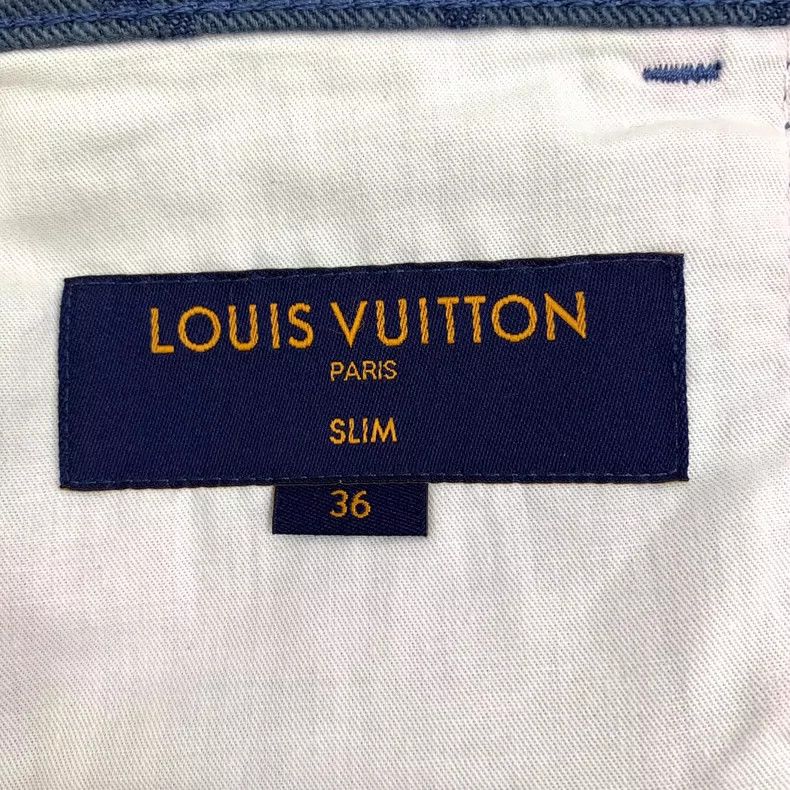 Louis Vuitton Louis Vuitton Blue Logo Pattern Casual Jeans-yf Size US 36 / EU 52 - 6 Thumbnail