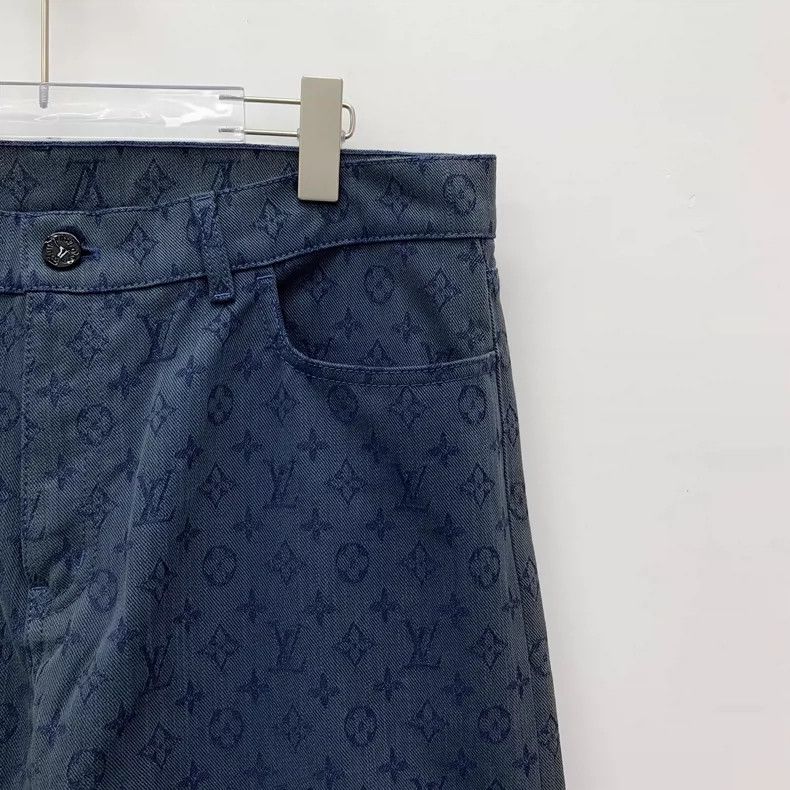 Louis Vuitton Louis Vuitton Blue Logo Pattern Casual Jeans-yf Size US 36 / EU 52 - 3 Thumbnail