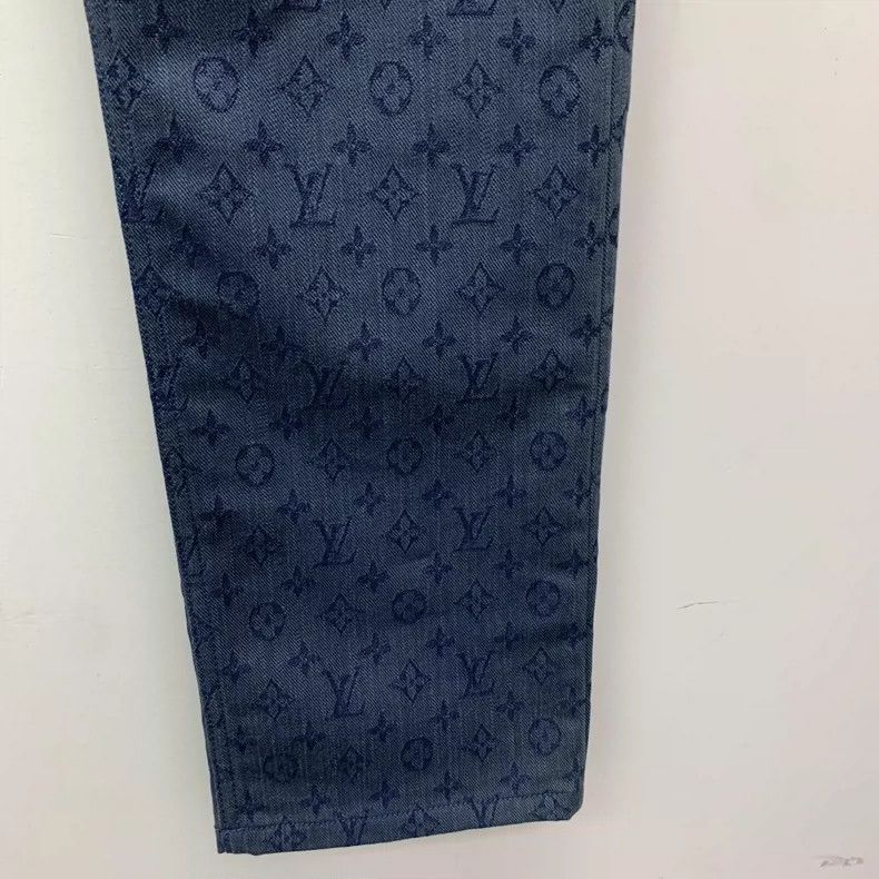 Louis Vuitton Louis Vuitton Blue Logo Pattern Casual Jeans-yf Size US 36 / EU 52 - 5 Thumbnail