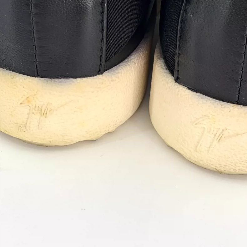 Giuseppe Zanotti Giuseppe Zanotti Black Leather Sneakers with Buckles-yf Size US 5.5 / EU 38 - 8 Thumbnail
