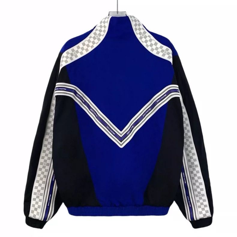 Louis Vuitton Louis Vuitton Blue Striped Zip Jacket XL-yf Size US XL / EU 56 / 4 - 2 Thumbnail