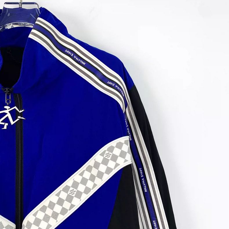 Louis Vuitton Louis Vuitton Blue Striped Zip Jacket XL-yf Size US XL / EU 56 / 4 - 3 Thumbnail