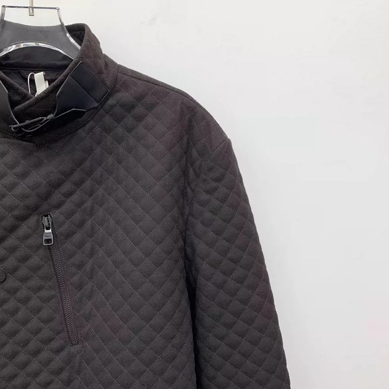 Salvatore Ferragamo Salvatore Ferragamo Black Plaid Wool Jacket-yf Size US L / EU 52-54 / 3 - 3 Thumbnail