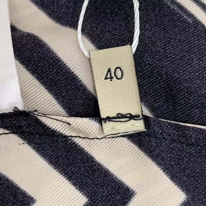 Gucci Gucci Aria Striped Silk Button-Up Long Sleeve Shirt-yf Size US M / EU 48-50 / 2 - 6 Thumbnail