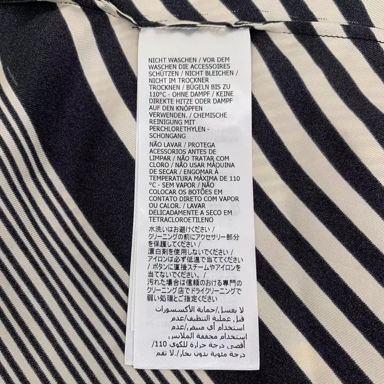 Gucci Gucci Aria Striped Silk Button-Up Long Sleeve Shirt-yf Size US M / EU 48-50 / 2 - 7 Thumbnail