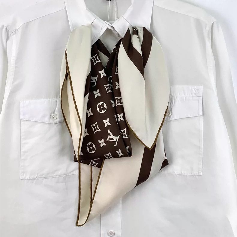 Louis Vuitton Louis Vuitton White Logo Long Sleeve Shirt-yf Size US XS / EU 42 / 0 - 4 Thumbnail