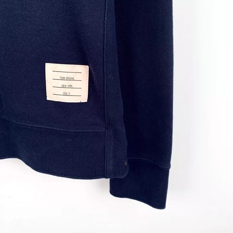 Thom Browne Thom Browne Long Sleeve Navy Sweatshirt-yf Size US L / EU 52-54 / 3 - 5 Thumbnail