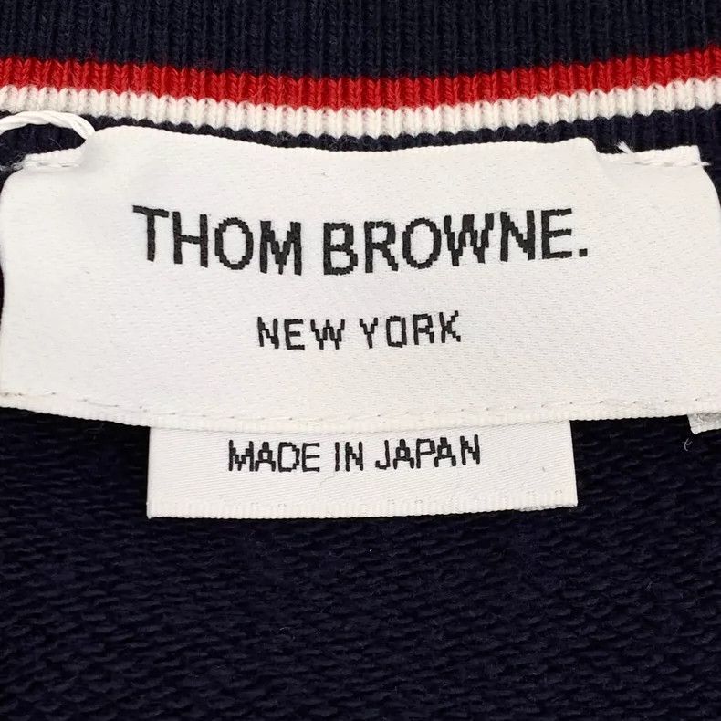 Thom Browne Thom Browne Long Sleeve Navy Sweatshirt-yf Size US L / EU 52-54 / 3 - 7 Thumbnail