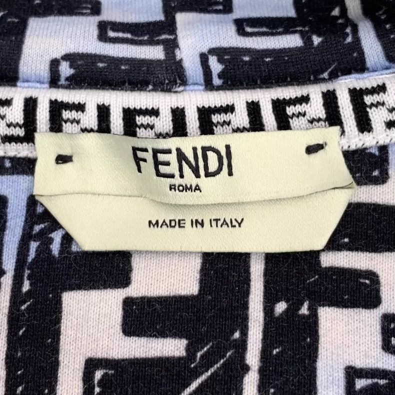 Fendi Fendi Blue Logo Hooded Long Sleeve Sweatshirt-yf Size US XS / EU 42 / 0 - 5 Thumbnail