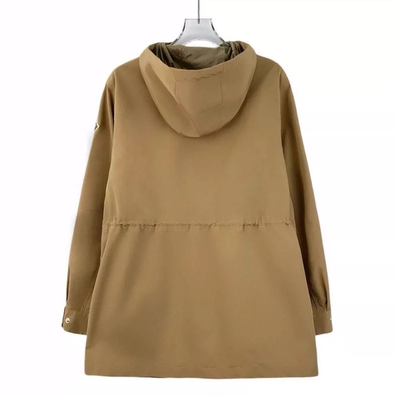 Moncler Brown Hooded Drawstring Jacket with Pockets-yf Size US S / EU 44-46 / 1 - 2 Thumbnail