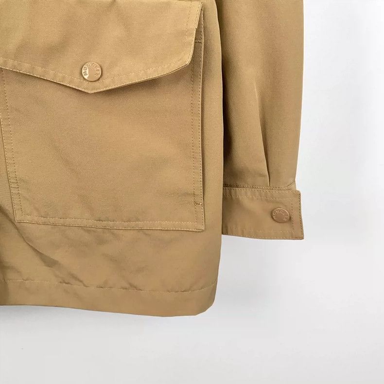 Moncler Brown Hooded Drawstring Jacket with Pockets-yf Size US S / EU 44-46 / 1 - 4 Thumbnail